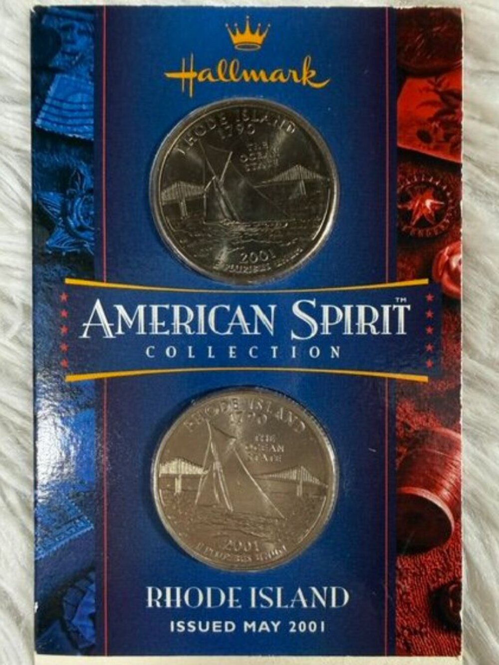 Vintage Hallmark RHODE ISLAND American Spirit Collection Quarter Dollars